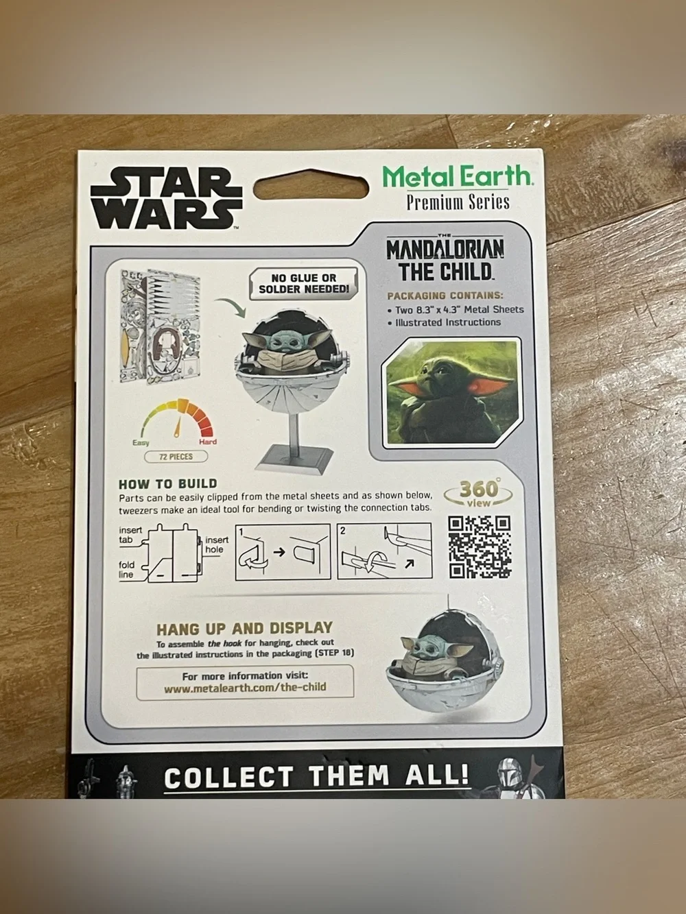 Metal Earth Premium Series Mandalorian The Child Baby Yoda 3D STEEL Model Kit